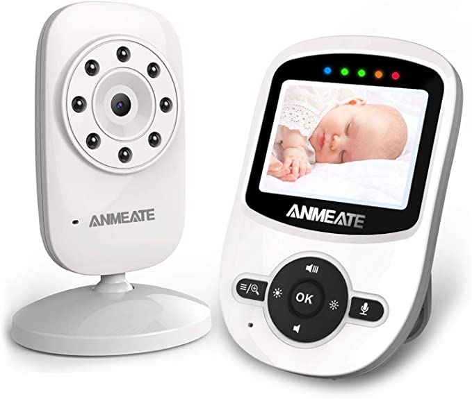 Video Baby Monitor with Digital Camera, ANMEATE Digital 2.4Ghz Wireless Video Monitor