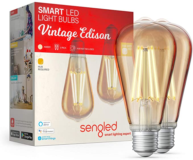 Sengled Smart Light Bulbs Vintage LED Edison Bulb 7.2W